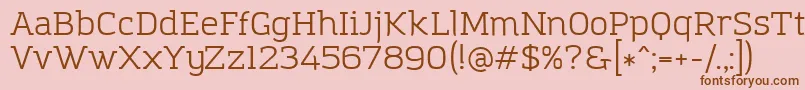 AmazingGroteskBook Font – Brown Fonts on Pink Background
