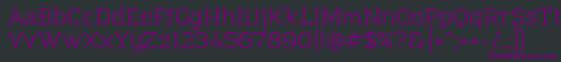 AmazingGroteskBook Font – Purple Fonts on Black Background