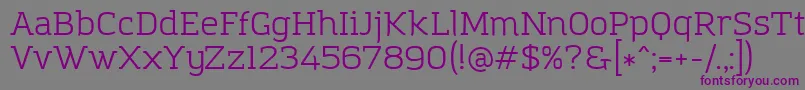 AmazingGroteskBook Font – Purple Fonts on Gray Background