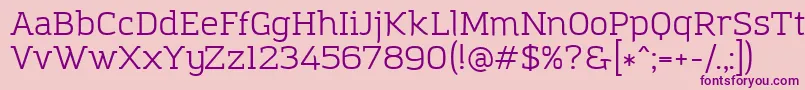 AmazingGroteskBook Font – Purple Fonts on Pink Background