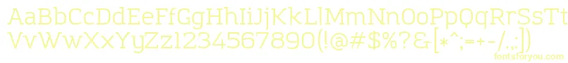 AmazingGroteskBook Font – Yellow Fonts on White Background