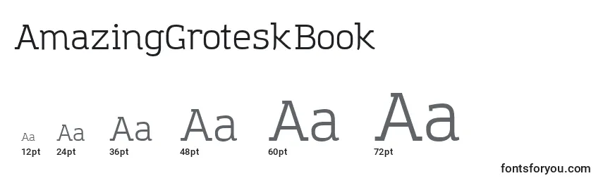 AmazingGroteskBook Font Sizes