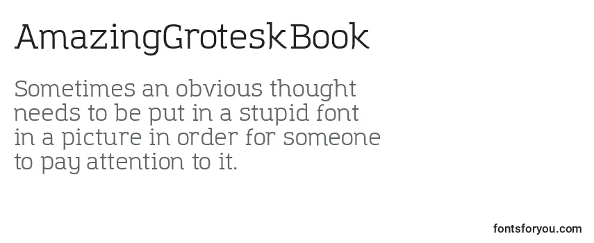 AmazingGroteskBook フォントのレビュー