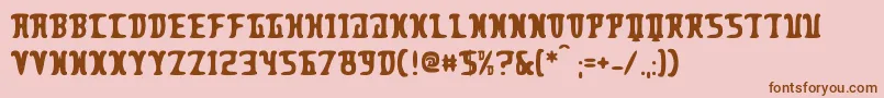 PleasantDespair Font – Brown Fonts on Pink Background