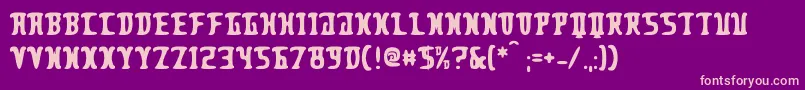 PleasantDespair Font – Pink Fonts on Purple Background