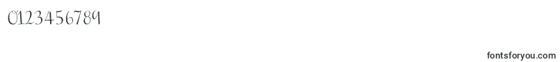 フォントInscreamingcolor – 数字と数値のためのフォント
