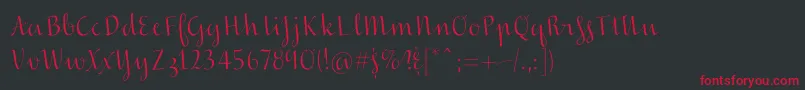 Inscreamingcolor-Schriftart – Rote Schriften auf schwarzem Hintergrund