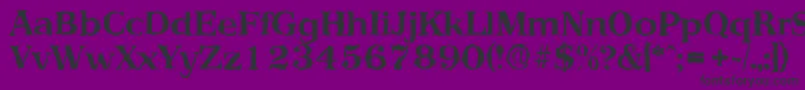 フォントPriamosrandomBold – 紫の背景に黒い文字