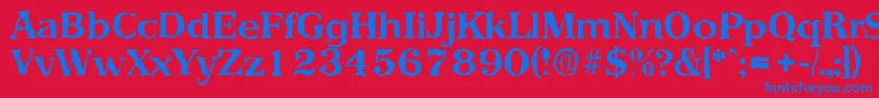 fuente PriamosrandomBold – Fuentes Azules Sobre Fondo Rojo