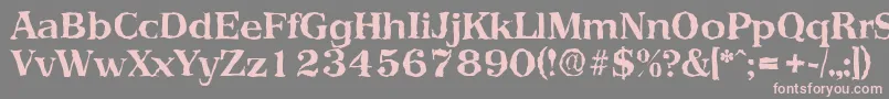 PriamosrandomBold Font – Pink Fonts on Gray Background