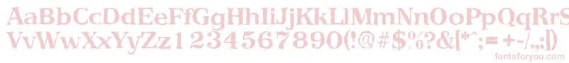 PriamosrandomBold Font – Pink Fonts on White Background