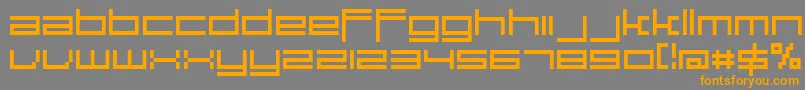 Police Large9Normal – polices orange sur fond gris