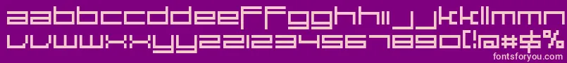 fuente Large9Normal – Fuentes Rosadas Sobre Fondo Morado