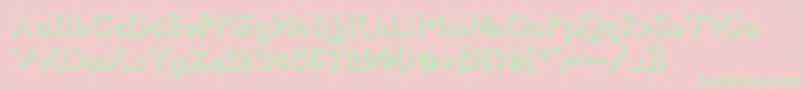 Weitere Informationen zur Dumbledor2Shadow-Schriftart Dumbledor2Shadow-Schriftart – Grüne Schriften auf rosa Hintergrund