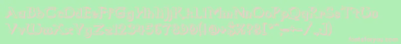 Dumbledor2Shadow Font – Pink Fonts on Green Background