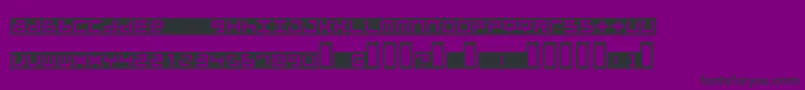 Шрифт BeatboxInbox – чёрные шрифты на фиолетовом фоне