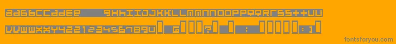 BeatboxInbox Font – Gray Fonts on Orange Background