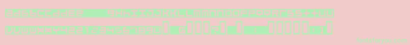 BeatboxInbox Font – Green Fonts on Pink Background