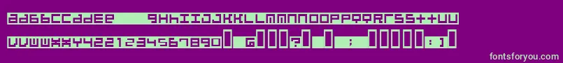 BeatboxInbox Font – Green Fonts on Purple Background