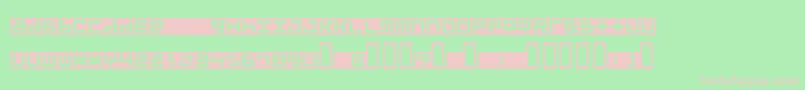 BeatboxInbox Font – Pink Fonts on Green Background