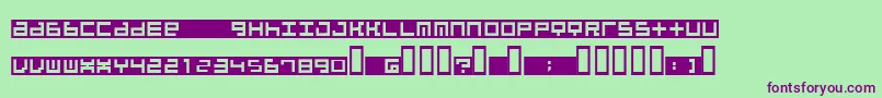 BeatboxInbox Font – Purple Fonts on Green Background