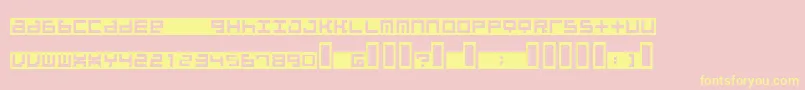 BeatboxInbox Font – Yellow Fonts on Pink Background