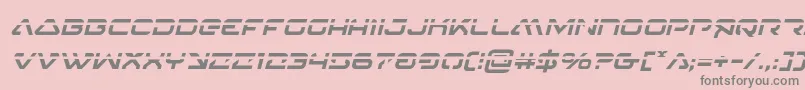 Weitere Informationen zur 4114blasterv2laserital-Schriftart 4114blasterv2laserital-Schriftart – Graue Schriften auf rosa Hintergrund