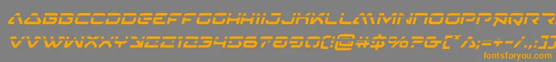 4114blasterv2laserital Font – Orange Fonts on Gray Background