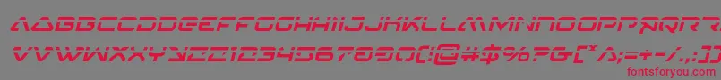 4114blasterv2laserital Font – Red Fonts on Gray Background