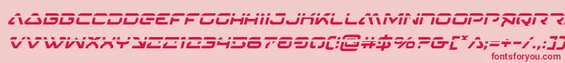 4114blasterv2laserital Font – Red Fonts on Pink Background