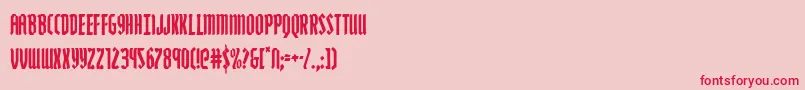 Zollerncond Font – Red Fonts on Pink Background