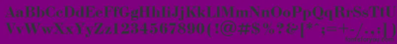 フォントBdn3 – 紫の背景に黒い文字