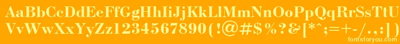 Weitere Informationen zur Bdn3-Schriftart Bdn3-Schriftart – Gelbe Schriften auf orangefarbenem Hintergrund