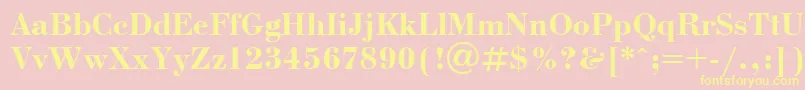 Bdn3 Font – Yellow Fonts on Pink Background