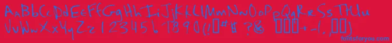 Más sobre la fuente Kaela fuente Kaela – Fuentes Azules Sobre Fondo Rojo