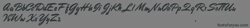 StephensHeavyWriting Font – Black Fonts on Gray Background