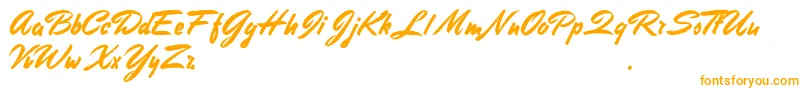 Шрифт StephensHeavyWriting – оранжевые шрифты