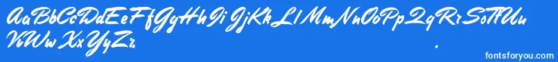 Подробнее о шрифте StephensHeavyWriting Шрифт StephensHeavyWriting – белые шрифты на синем фоне