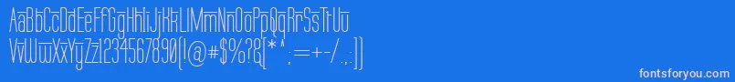 Fonte LabtopOverscore – fontes rosa em um fundo azul