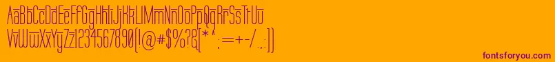 LabtopOverscore-Schriftart – Violette Schriften auf orangefarbenem Hintergrund