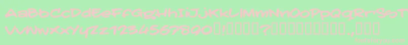TatertoddTrial Font – Pink Fonts on Green Background