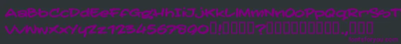 TatertoddTrial Font – Purple Fonts on Black Background