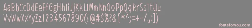 ViidenPenninOperetti Font – Pink Fonts on Gray Background