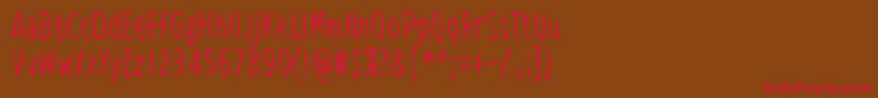 ViidenPenninOperetti Font – Red Fonts on Brown Background