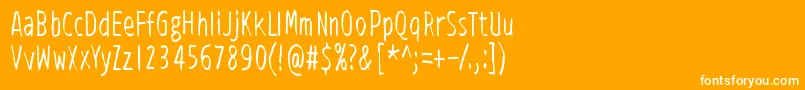 ViidenPenninOperetti Font – White Fonts on Orange Background