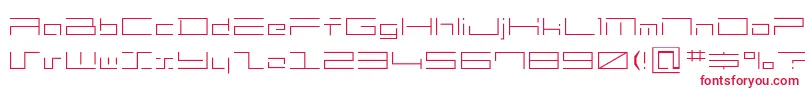 フォントMinimalhard2 – 赤い文字