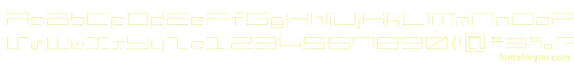 Minimalhard2 Font – Yellow Fonts on White Background