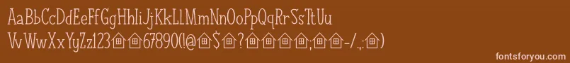 More about NuukDemo Font NuukDemo Font – Pink Fonts on Brown Background