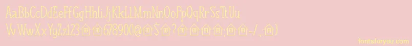 NuukDemo Font – Yellow Fonts on Pink Background