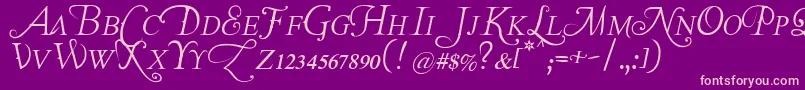 Lastfontwastingonyou Font – Pink Fonts on Purple Background